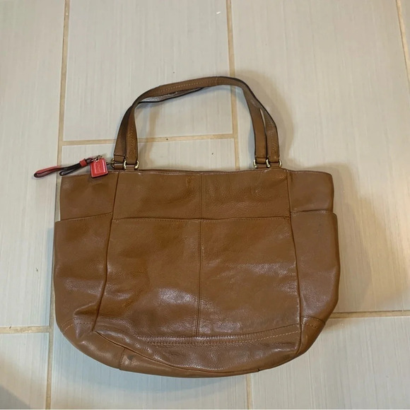Coach  Park North South Leather Tote Bag - Picture 6 of 11